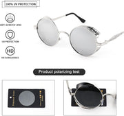 ÉÌƷͼƬ 22 | B0CHLX78KB | FEISEDY Retro Steampunk Sunglasses for Men Women, Round Metal Frame Gothic Vintage Style B2820