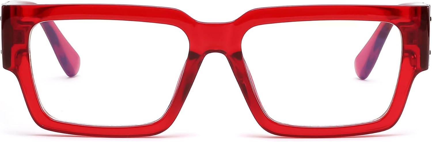 商品图片 29 | B0GQZ4LZK8 | FEISEDY Retro Trendy Rectangle Blue Light Glasses for Women Men B0365