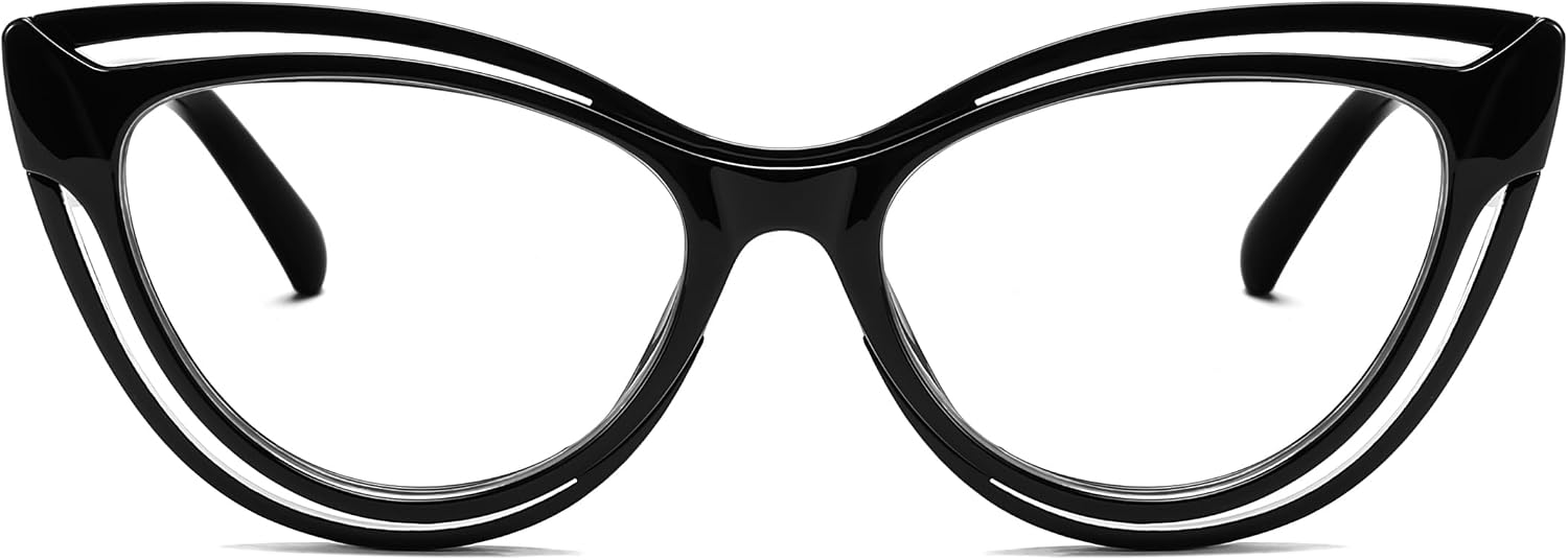 商品图片 2 | B0D56HXLGF | FEISEDY Blue Light Blocking Glasses Women Vintage Cat Eye Frame Anti Fatigue B0169