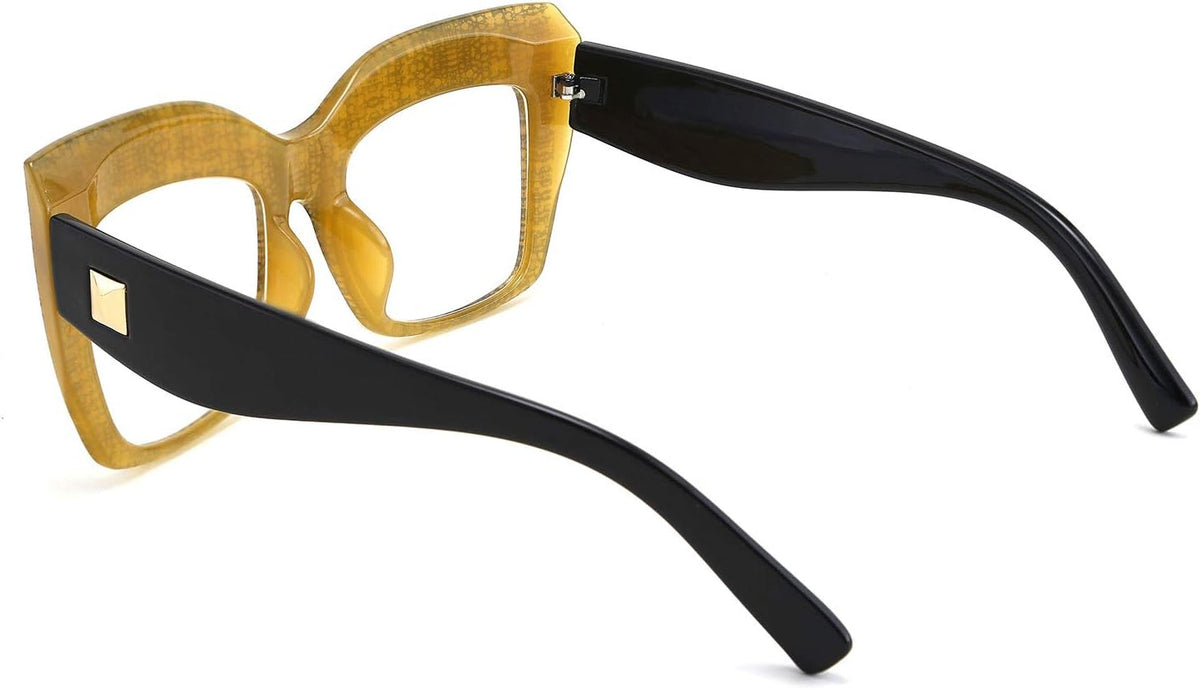 ÉÌƷͼƬ 23 | B07N5J9CF4 | FEISEDY Square Oversized Glasses Frame Eyewear Women B2475