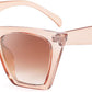 Champagne / 52 Millimeters | B08S6W5H7N | FEISEDY Vintage Square Cat Eye Sunglasses Women Trendy Cateye Sunglasses B2473