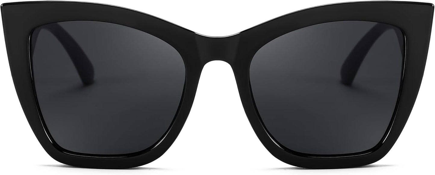 商品图片 7 | B0CPDD4FHG | FEISEDY Oversized Cat Eye Sunglasses for Women Trendy Square Cateye Sunglasses B0094