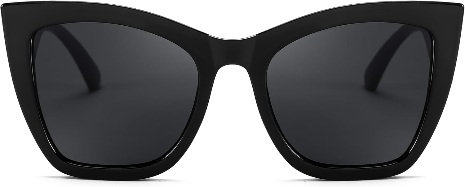 商品图片 7 | B0CPDD4FHG | FEISEDY Oversized Cat Eye Sunglasses for Women Trendy Square Cateye Sunglasses B0094