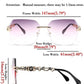 商品图片 30 | B083VRLS2Q | FEISEDY Classic Rimless Sunglasses Women Metal Frame Diamond Cutting Lens Sun Glasses B2567