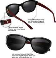 ÉÌƷͼƬ 11 | B07NXZ3WVF | FEISEDY Women Vintage Polarized Sunglasses Lady Elegant Cateye Sun Glasses B2476