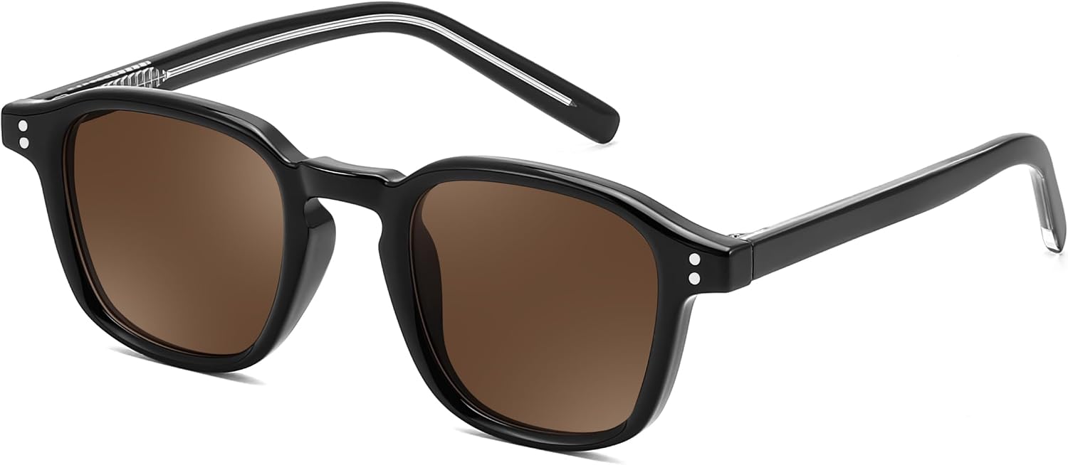 商品图片 2 | B0FHKKRN89 | FEISEDY Retro Square Sunglasses Women Men Vintage Trendy Shades UV400 Protection B0306