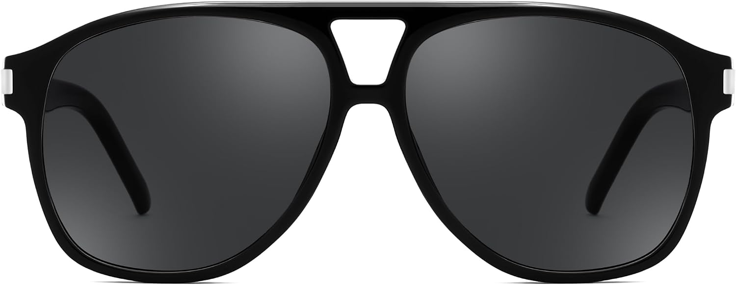商品图片 35 | B0GXMV1N2N | FEISEDY Retro Aviator Sunglasses for Women Men Square Sunnies 70s Pilot Style Lightweight UV400 Shades B0421