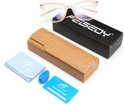 ÉÌƷͼƬ 29 | B085VSD2L3 | FEISEDY Oversized Cat Eye Glasses Frame Blue Light Blocking Eyewear for Women B2589