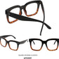 商品图片 17 | B08ZMQ47KD | FEISEDY Blue Light Blocking Reading Glasses Oversized Readers Designer Luxury Square Eyewear Frame B2695FR