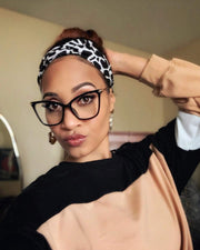 ÉÌƷͼƬ 6 | B07KK3P4KT | FEISEDY Oversized Cat Eye Glasses Frame with Clear Lenses Eyewear for Women B2460
