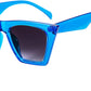 Clear Blue / 52 Millimeters | B07RFPC3K4 | FEISEDY Vintage Square Cat Eye Sunglasses Women Trendy Cateye Sunglasses B2473