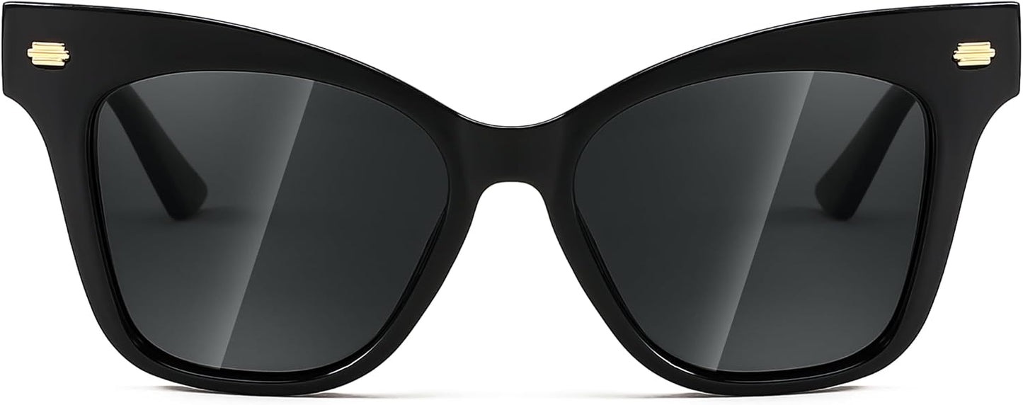 商品图片 3 | B0CJNSZC8B | FEISEDY Trendy Polarized Sunglasses, Retro Cateye Frame for Women, UV400 Protection Shades B0009