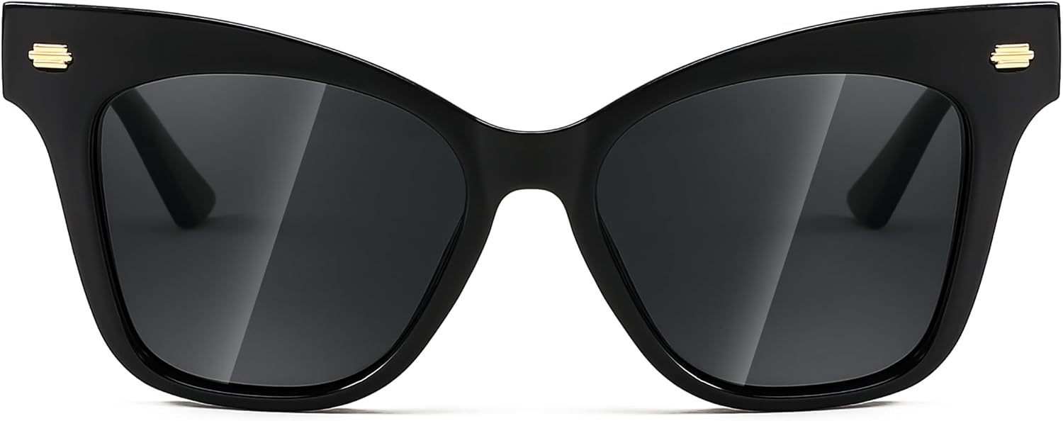 商品图片 3 | B0CJNSZC8B | FEISEDY Trendy Polarized Sunglasses, Retro Cateye Frame for Women, UV400 Protection Shades B0009