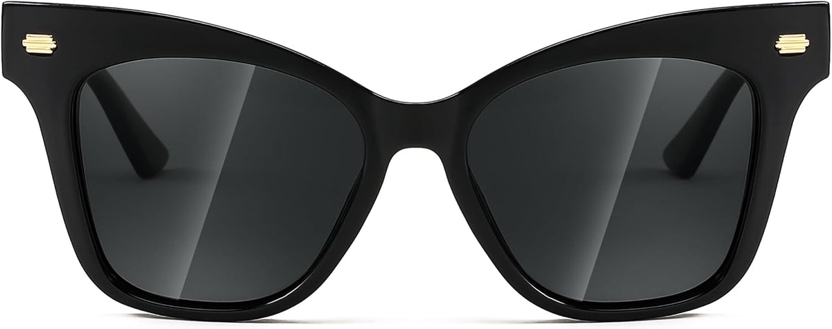 ÉÌƷͼƬ 3 | B0CJNSZC8B | FEISEDY Trendy Polarized Sunglasses, Retro Cateye Frame for Women, UV400 Protection Shades B0009