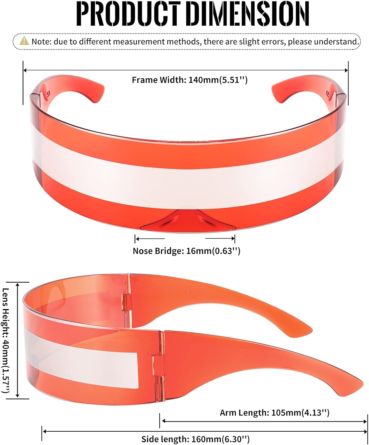 商品图片 14 | B08THY8CBQ | FEISEDY 80s Futuristic Cyclops Cyber Visor Sunglasses Men Women Punk Style Cosplay B2740