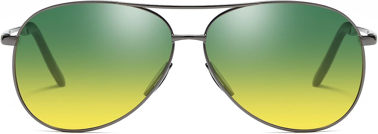 商品图片 3 | B07BDGXB1X | FEISEDY Night Driving Glasses Night Vision Aviator Anti Glare Eyewear for Men Women B2294