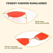 ÉÌƷͼƬ 41 | B0CNZ29R9R | FEISEDY Y2K Sunglasses for women Men Fashion Cateye Designer B2298