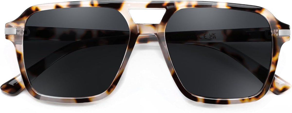 ÉÌƷͼƬ 10 | B0H1W78PMP | FEISEDY Retro Square Aviator Sunglasses Women Men 70s Trendy B0434