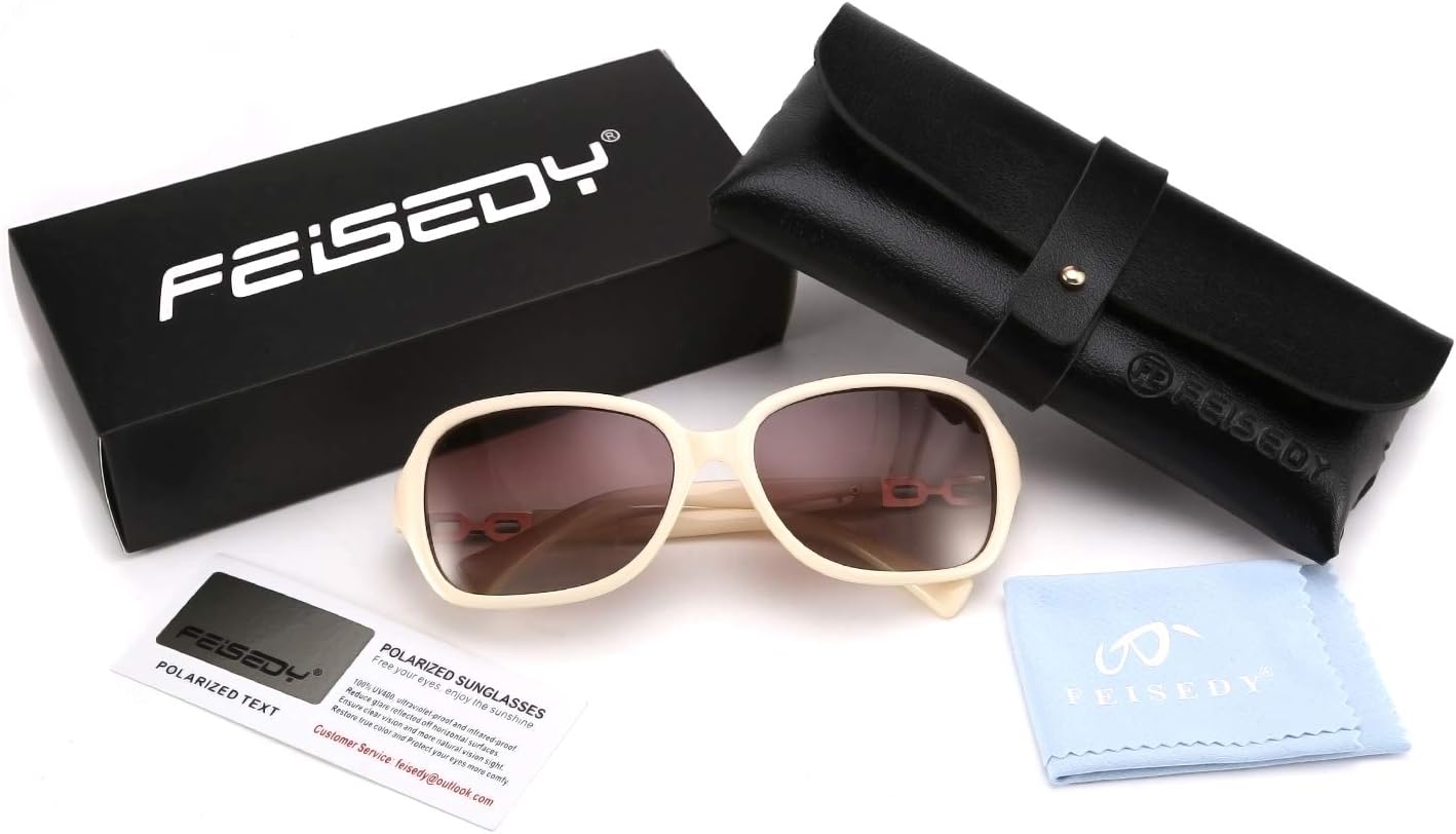 商品图片 67 | B08LPZDDKZ | FEISEDY Womens Polarized Sunglasses Square Wraparound Shades UV400 Mirrored Trendy Sun Glasses for Women B2526