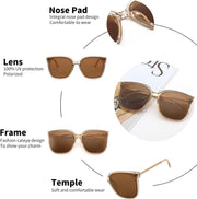 ÉÌƷͼƬ 32 | B0BB2BM9KF | FEISEDY Sunglasses Womens, Oversized Retro Square Polarized Sunglasses, Trendy Shades UV400 B2901