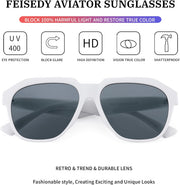 ÉÌƷͼƬ 7 | B09JP27SPD | FEISEDY Women Men Stylish Square 70s Sunglasses Fashion Unisex Shades UV400 Protection B2804