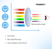 商品图片 7 | B08MFD4QG6 | FEISEDY Retro Square Anti Blue Light Blocking Glasses Women Thick Oversized Computer Eyeglasses Double Metal Studs B2689