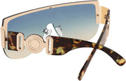 ÉÌƷͼƬ 19 | B095WNLFX1 | FEISEDY Fashion Oversized Sunglasses Women Trendy Designer One Piece Stylish UV400 Protection B2748