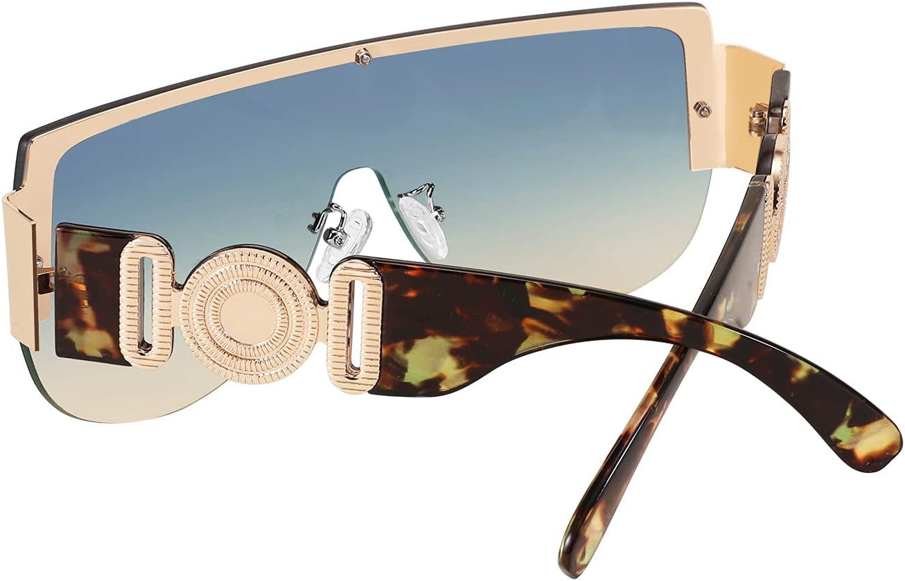 商品图片 19 | B095WNLFX1 | FEISEDY Fashion Oversized Sunglasses Women Trendy Designer One Piece Stylish UV400 Protection B2748
