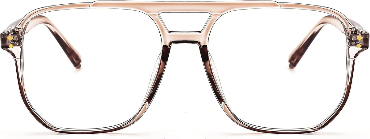 商品图片 34 | B0FWXP3HKW | FEISEDY Fashion Aviator Blue Light Reading Glasses for Woman Men B0318 | Square Pilot Computer Glasses, Anti Eyestrain Glare Readers
