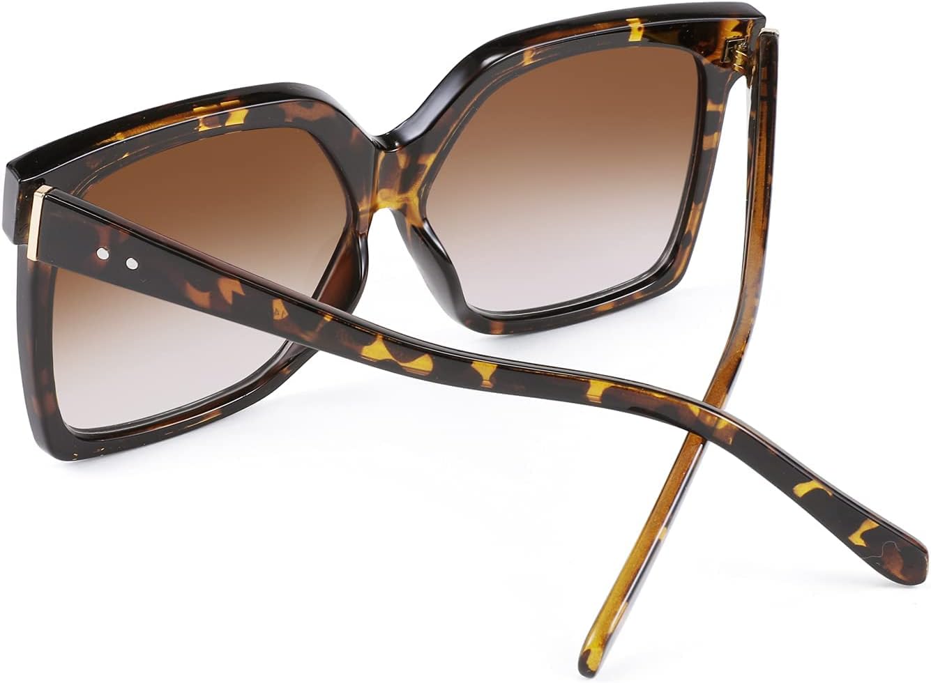 商品图片 3 | B095BFB4R9 | FEISEDY Oversize Square Frame Butterfly Sunglasses Simple Fashion Style Bent Legs Design Eyewear B2762