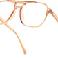商品图片 35 | B0FWXP3HKW | FEISEDY Fashion Aviator Blue Light Reading Glasses for Woman Men B0318 | Square Pilot Computer Glasses, Anti Eyestrain Glare Readers