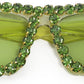 商品图片 3 | B09V7X56D4 | FEISEDY Women Crystal Square Cat Eye Sunglasses Sparkling Trendy Retro Cateye Sunglasses B2898