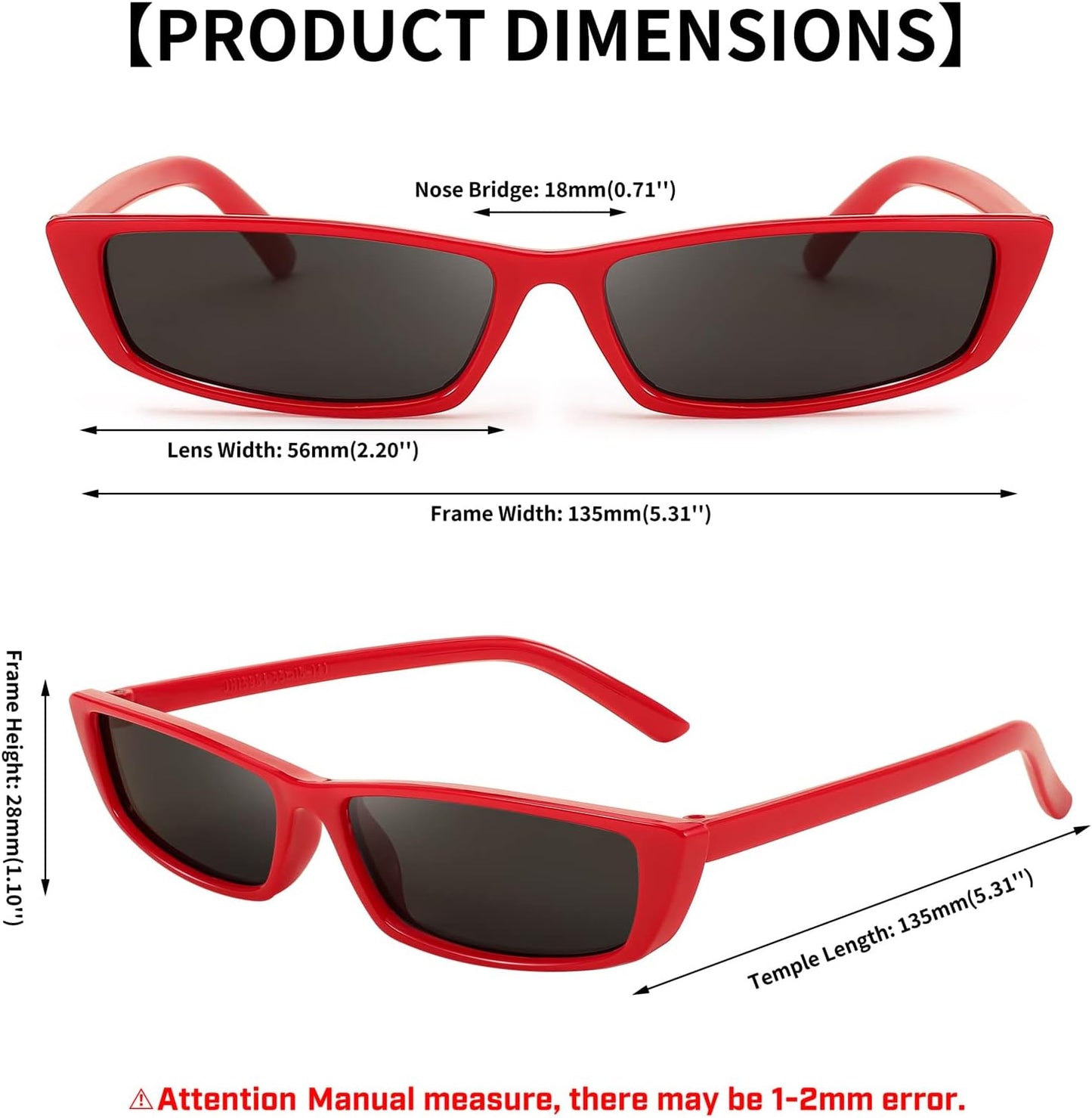 商品图片 14 | B079KZTRT2 | FEISEDY Vintage Square Small Sunglasses Cateye Women Acetate Frame Eyewear B2292
