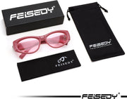 ÉÌƷͼƬ 20 | B0DHWVFXXY | FEISEDY Retro Oval Sunglasses UV400 Protection Retro Y2K Sunglasses B0234