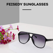 ÉÌƷͼƬ 6 | B0CB543WBD | FEISEDY Vintage Retro 70s Plastic Aviator Sunglasses Women Men Classic Large Squared Frame B2751