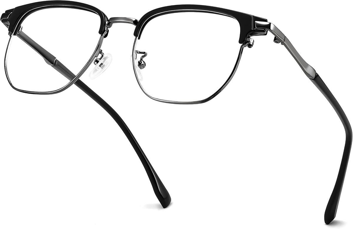 ÉÌƷͼƬ 20 | B0FKT9PDRD | FEISEDY Retro Semi Rimless Blue Light Glasses for Women Men B0438