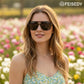 商品图片 10 | B0H2V9BFS5 | FEISEDY Retro Polarized Aviator Square Sunglasses for Women Men UV400 B0357
