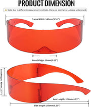 ÉÌƷͼƬ 41 | B08THY8CBQ | FEISEDY 80s Futuristic Cyclops Cyber Visor Sunglasses Men Women Punk Style Cosplay B2740