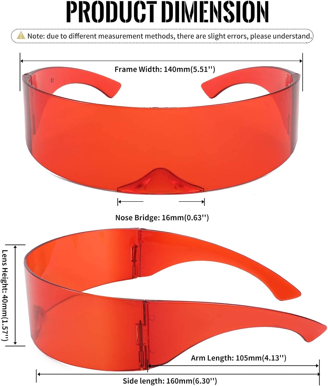 商品图片 41 | B08THY8CBQ | FEISEDY 80s Futuristic Cyclops Cyber Visor Sunglasses Men Women Punk Style Cosplay B2740