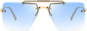 商品图片 9 | B0HFJXV98G | FEISEDY Rimless Aviator Sunglasses for Women Men Luxury UV400 Shades