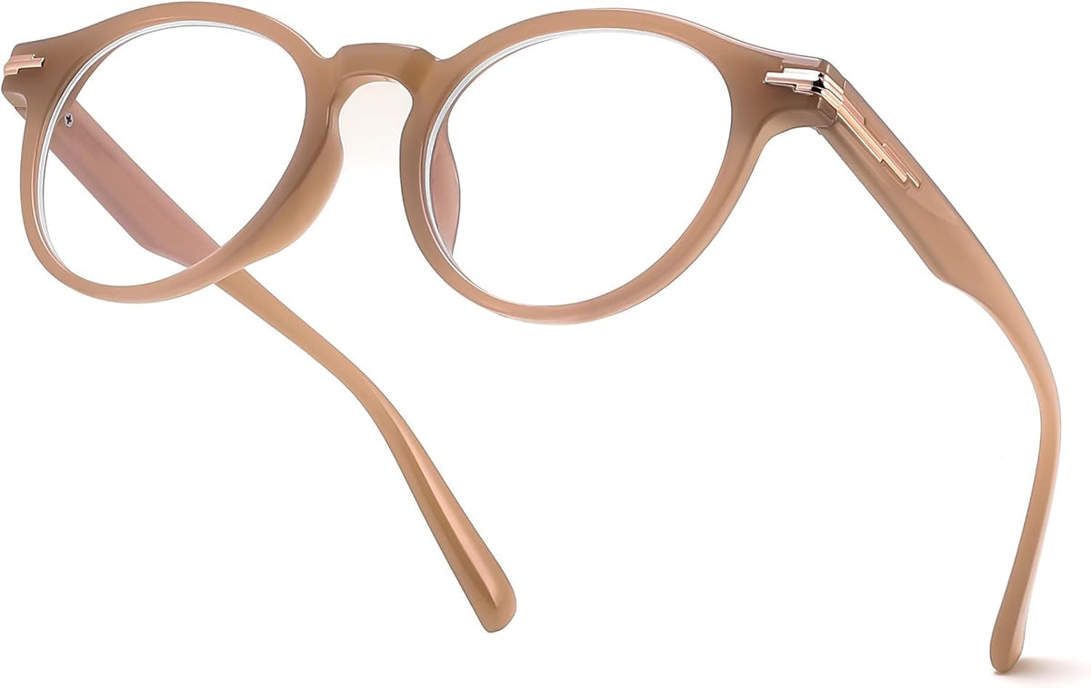 ÉÌƷͼƬ 22 | B0HC6D93TL | FEISEDY Stylish Round Blue Light Blocking Glasses for Women Men B0469