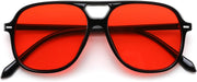 ÉÌƷͼƬ 10 | B0H1WCGC42 | FEISEDY Retro Square Aviator Sunglasses Women Men Double Bridge B0443