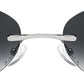商品图片 24 | B0BZPBKFF1 | FEISEDY Trendy Rimless Oval Sunglasses for Women Men Retro 90s Eyewear Frame Y2K Glasses B2393