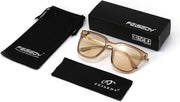 ÉÌƷͼƬ 14 | B09B3G7YTJ | FEISEDY Women Fashion Round Sunglasses Square Trendy Classic Chic Shades UV400 B2797