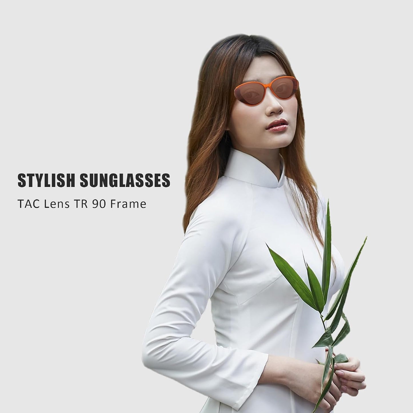 商品图片 29 | B0D6YJVTMS | FEISEDY Retro Polarized Cat Eye Sunglasses Women Trendy Mirrored Classic Designer Sunglasses UV Protection B0197