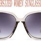 商品图片 100 | B079GT4RXH | FEISEDY Polarized Women Square Sunglasses Sparkling Composite Shiny Frame B2289