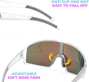 ÉÌƷͼƬ 11 | B0CTT71RHP | FEISEDY Polarized Sports Sunglasses for Men Women Youth Cycling Glasses Baseball Softball Sunglasses B2368