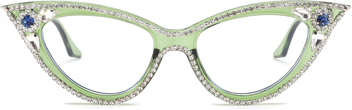 ÉÌƷͼƬ 24 | B0CQ55685Z | FEISEDY Diamond Blue Light Blocking Glasses Cat Eye Rhinestone Women Glasses Frame Anti Eyestrain Computer Eyewear B0070