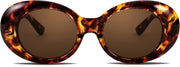 ÉÌƷͼƬ 36 | B074H8KFSZ | FEISEDY Sunglasses White Oval Clout Goggles for Women Men Retro Round Trendy Rimmed Clueless Costume Frame B2253