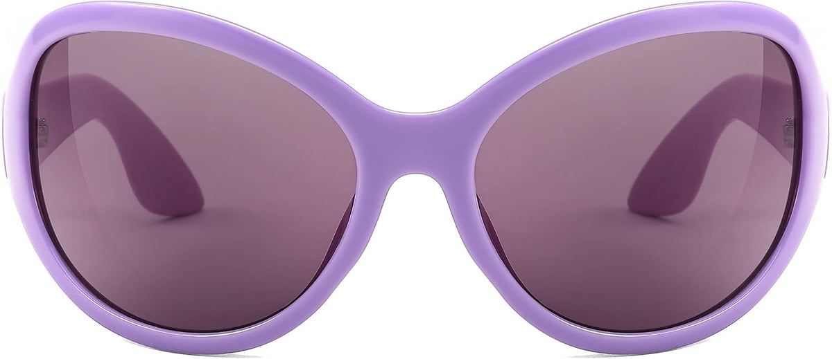 ÉÌƷͼƬ 30 | B0BYX6JXMW | FEISEDY Bug Eye Y2K Oversized Sunglasses Women Men Oval Frame B2391